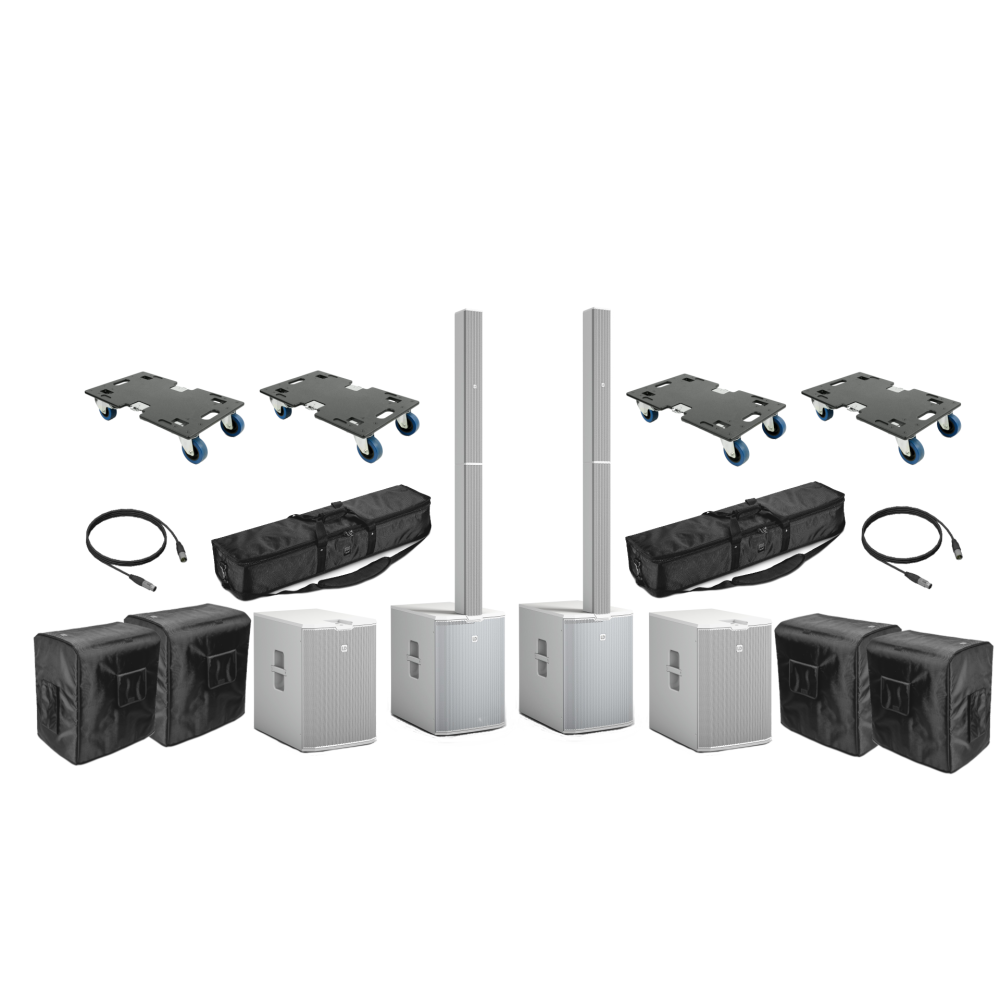 LD Systems MAUI 44 G2 Power+ Bundle Set weiß