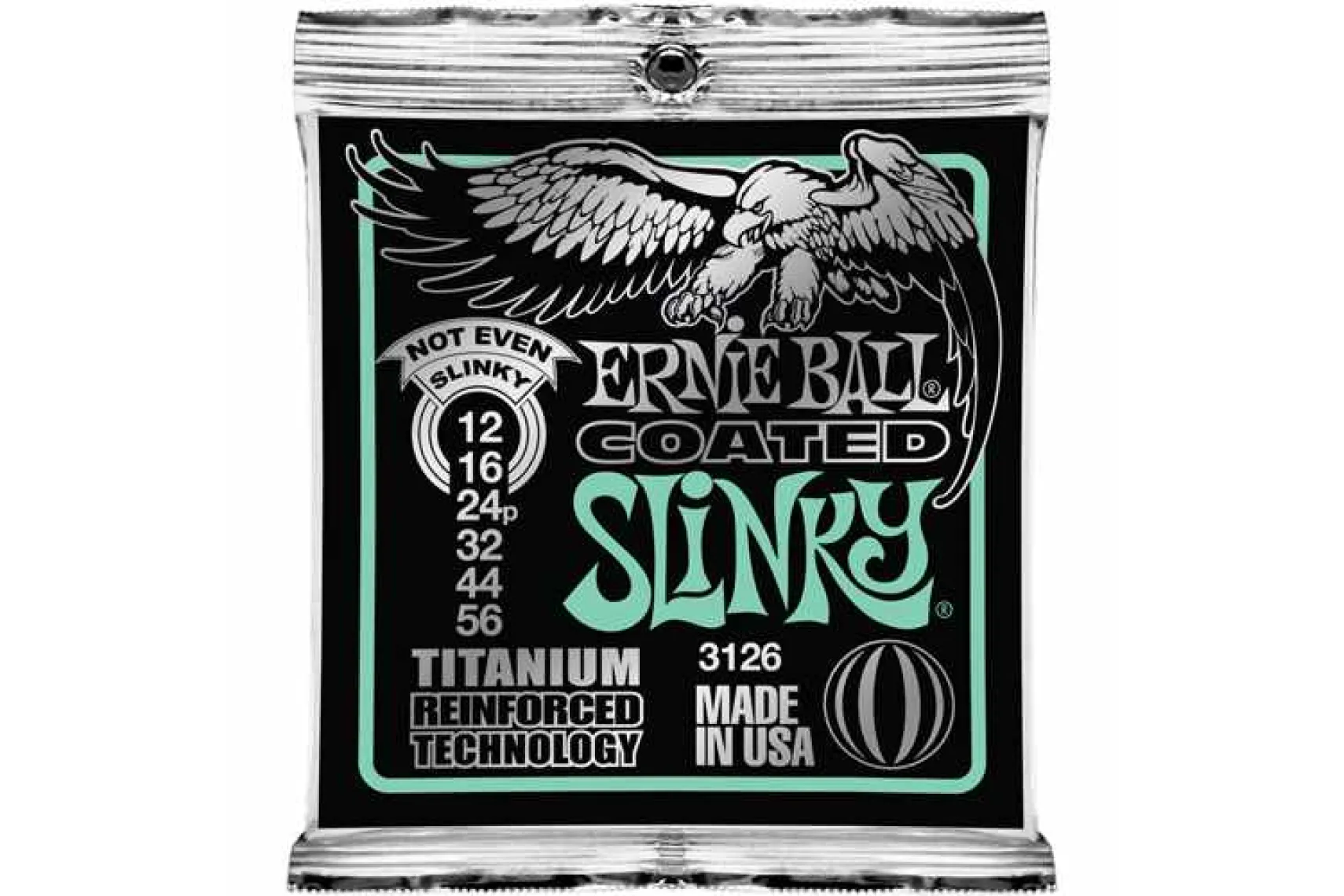 Ernie Ball EB3126 Coated Titanium RPS Not Even Slinky