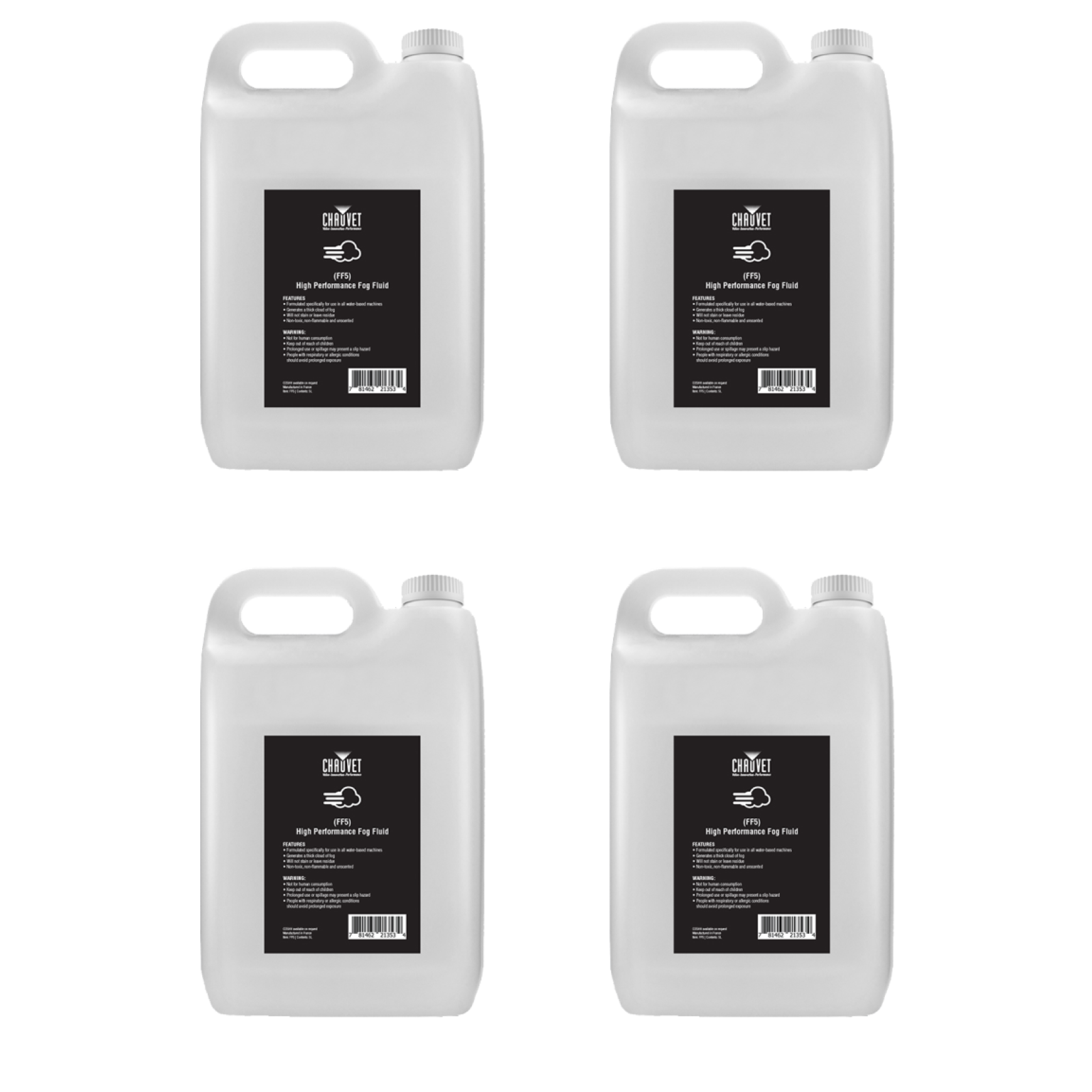 Chauvet DJ FF5 High Performance Fog Fluid 4 x 5 Liter