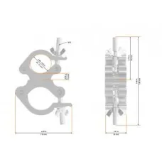 Global Truss 8231-B Swivel Coupler 50mm