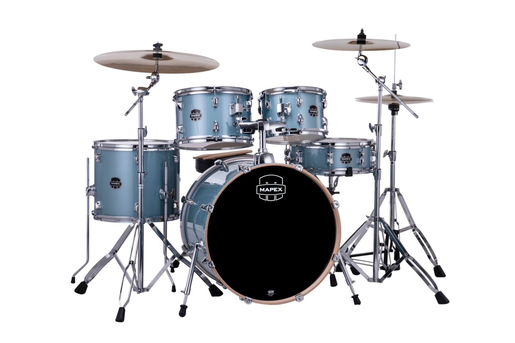 Mapex Venus Fusion Drumset Aqua Blue Sparkle VJ
