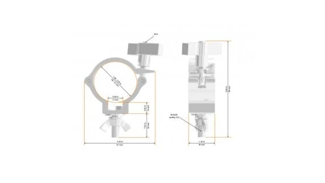 Global Truss 812Easy Halbschelle Aluminum