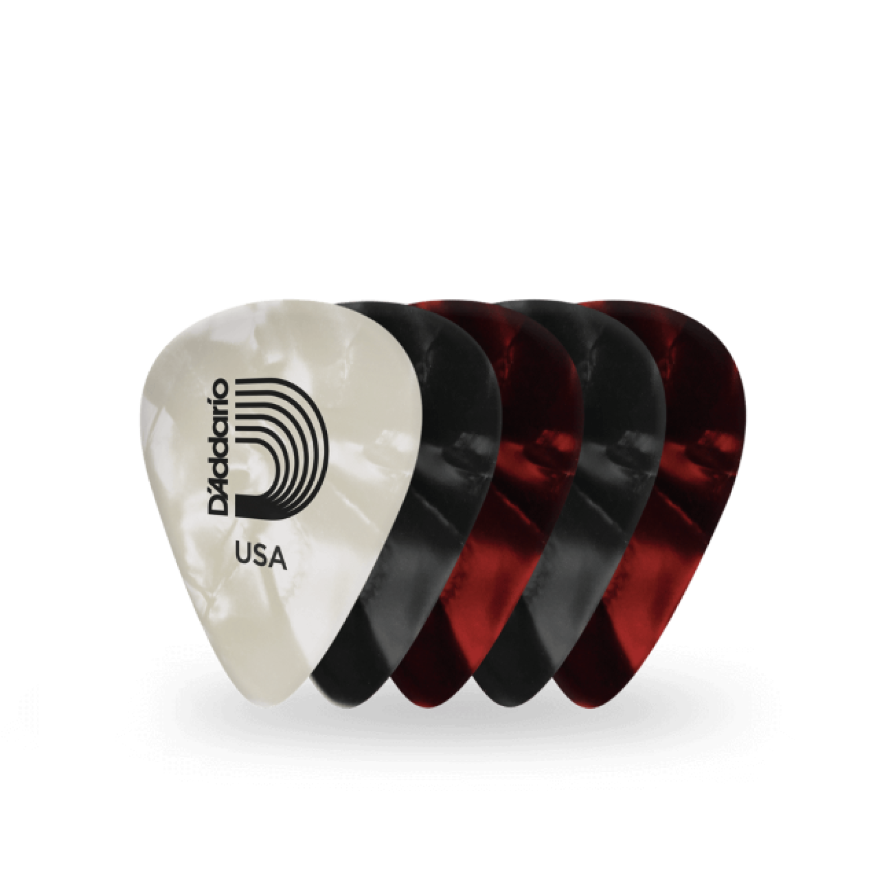 Daddario Pearl Celluloid-Plektren 25er-Packung