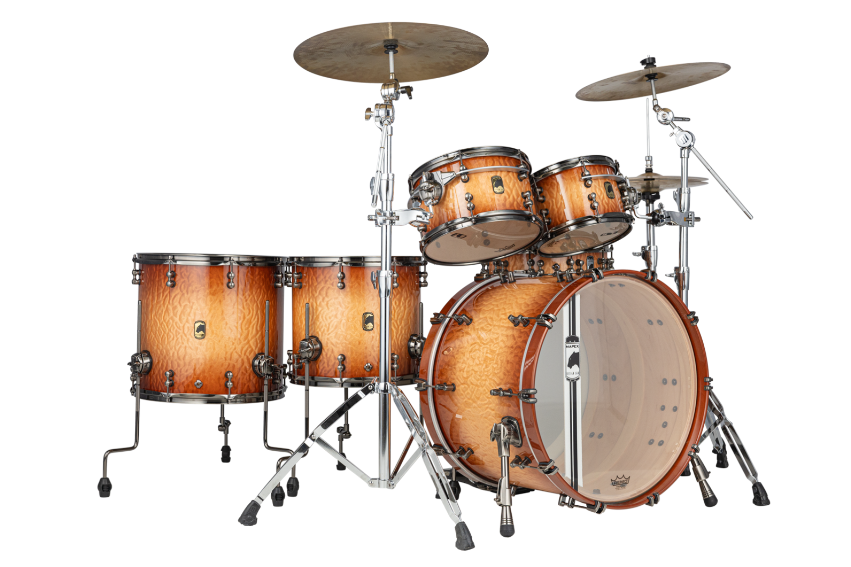 Mapex Black Panther Design Lab Versatus Peach Burl Burst