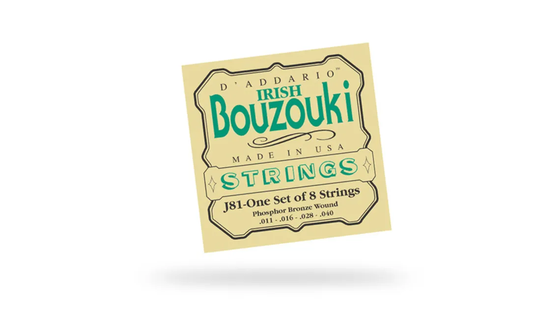 Daddario J81 Bouzouki-Irish Saitensatz mit Schlinge