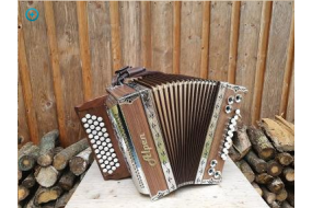 Steirische Harmonika Alpen Compact G/C/F/B Nuss